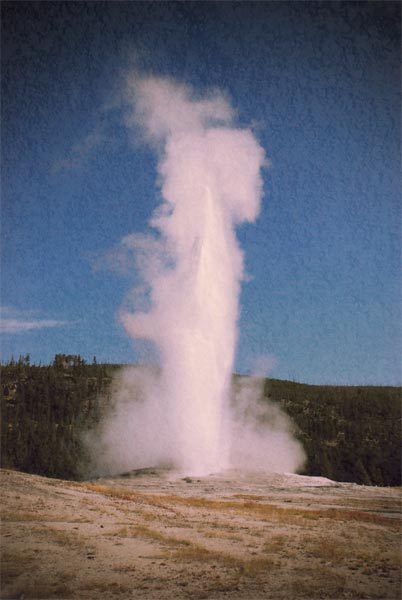 Old Faithful with Vintage Effects